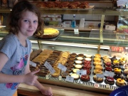 Giddy Charlotte at the patisserie