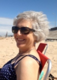 Grandma relaxes at Omaha Beach